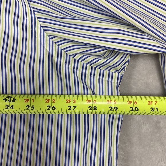 Vintage Ralph Lauren Men’s Classic Fit 2XLT‎ Long Sleeve Button Down Striped - Picture 3 of 8